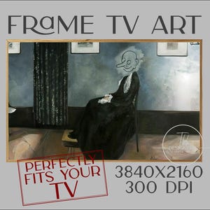 Mr. Bean Whistler's Mother Frame TV Art: Funny Parody (Digital Download)