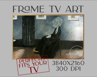 Mr. Bean Whistler's Mother Frame TV Art: Funny Parody (Digital Download)