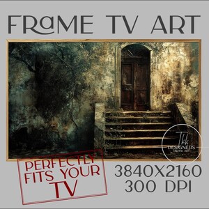 Vintage Doorway Frame TV Art: Moody Architecture (Digital Download)