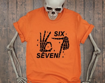 67 Skeleton Hand Halloween Shirt: Funny Meme Tee