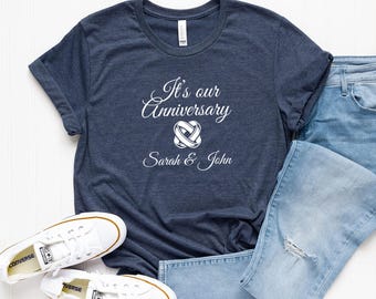 Camisetas de aniversario a juego para parejas: regalo para marido y mujer