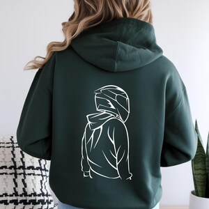 Trendy Biker Hoodie: Graphic Motorcycle Apparel image 2