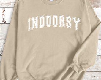 Indoorsy Introvert Sweatshirt: Cozy Graphic Pullover