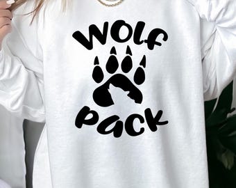 Sudadera Comfort Colors Wolf Pack: Sudadera con capucha para amantes de los animales de Halloween