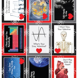 Printable Science Love Cards
