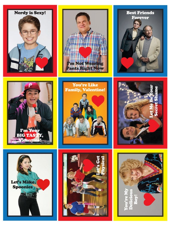 The Goldbergs Valentines Day Cards Download and Print - Etsy