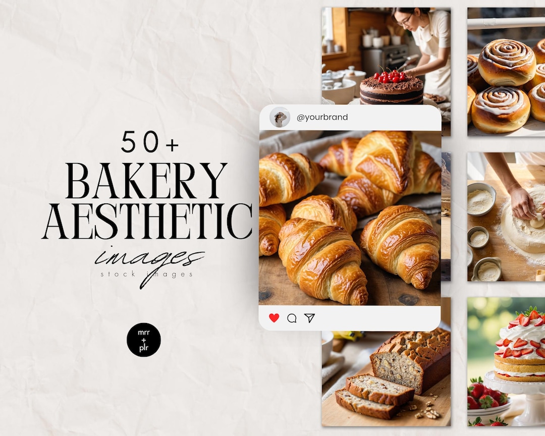 Baking Aesthetic Stock Photos for Bakery Branding With MRR & PLR, Baker ...