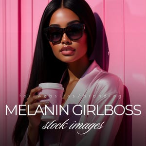 Melanin Girl Boss Stock Photo per Instagram Stories e Feed, Immagine stock estetica rosa, Marketing digitale senza volto, Immagini di CEO con melanina, MRR