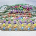 bracelet anklet fat tie on hemp bracelet in colors shown.