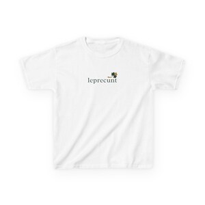 Leprecunt Women's Baby Tee, Y2K 90s Aesthetic, Trendy Retro, Irish Drinking Shirt, St. Patrick's Day Crop Top, Funny Irish Tee for Women image 4