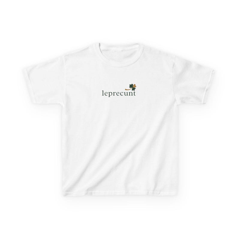 Leprecunt Women's Baby Tee, Y2K 90s Aesthetic, Trendy Retro, Irish Drinking Shirt, St. Patrick's Day Crop Top, Funny Irish Tee for Women image 4