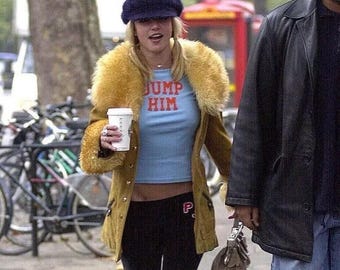 Dump Him Y2K Babydoll-T-shirt, shirt met slogan begin 2000, trendy modetop uit de jaren 90