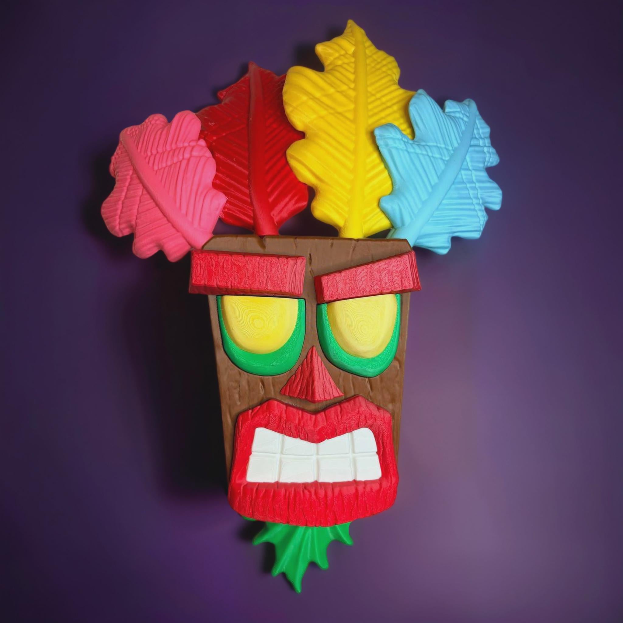 aku/aku！キャンバスアート Crash Bandicoot Aku Aku Art - Pencil Art Available- A4/4
