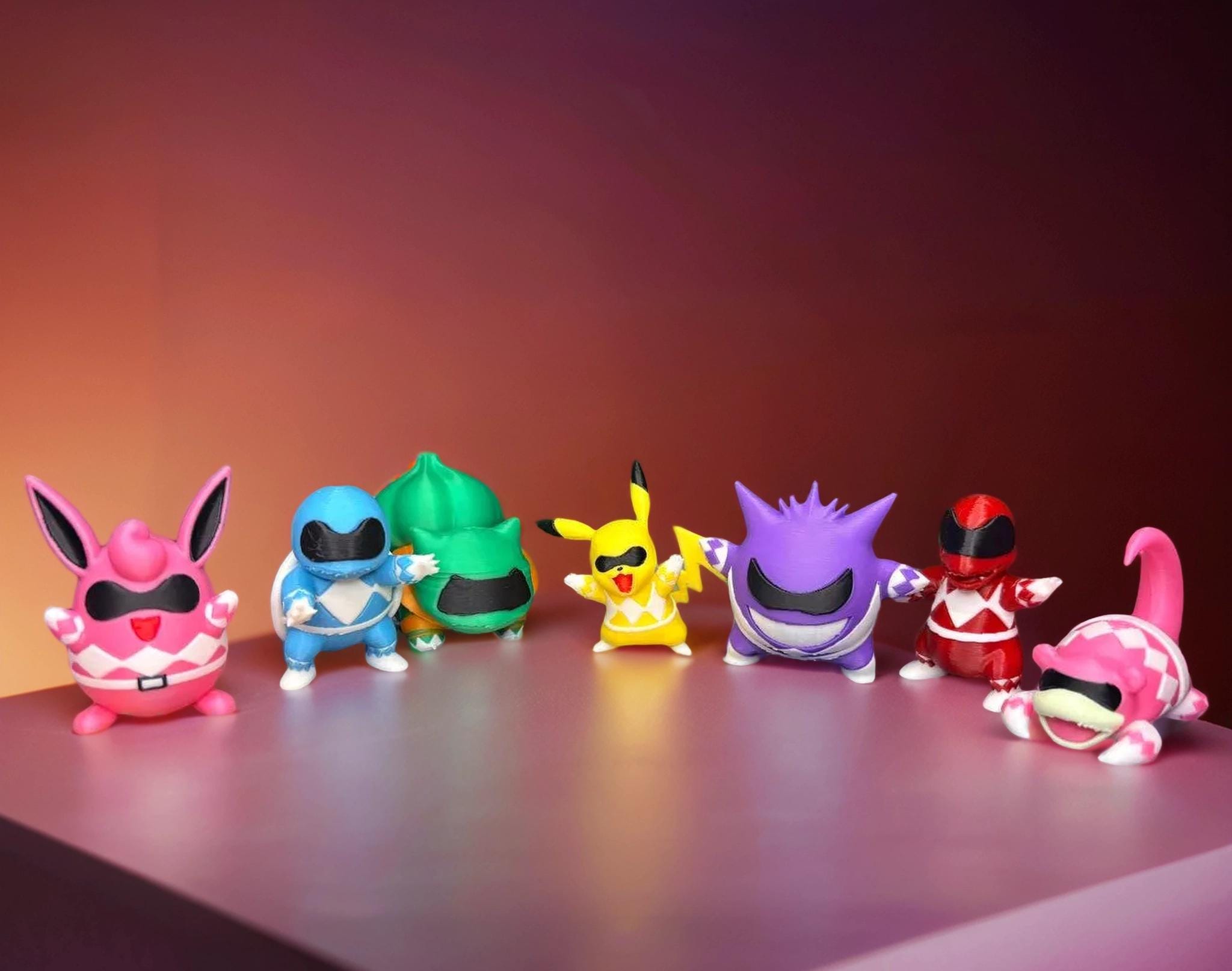 Monster Ranger–style Mini Figures Set | Collectible PLA Toys - Etsy