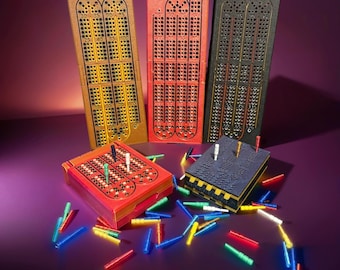 Personalized Cribbage Board Folding . Storage and Travel Bag