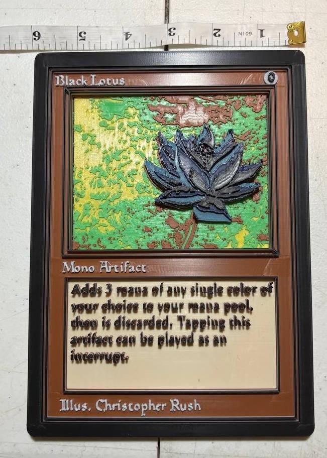 how rare is the black lotus magic card Gathering Pokmon back Error Printing Mono Artifact printed on 300g paper Tapping this artifact can be played as an interrupt. Magic: The Gathering's Most Valuable