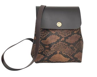 Mochila de cuero con tapa intercambiable: Mochila minimalista