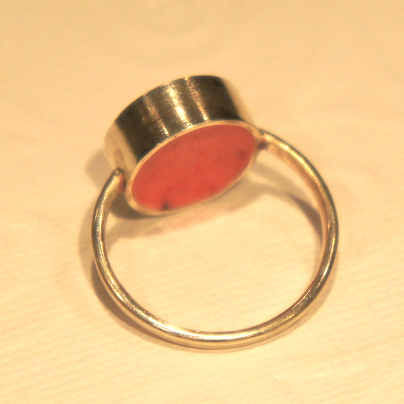 Pink Resin and Silver Ring - Etsy