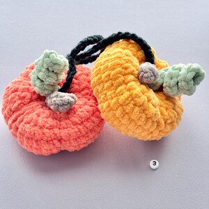Mini Crochet Pumpkin Plushies Duo Car Ornament | Wall Decor Charm | Variations Available