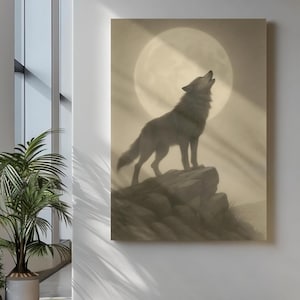 Digitaler Download – Wolf-Bleistiftzeichnung (2er-Set)