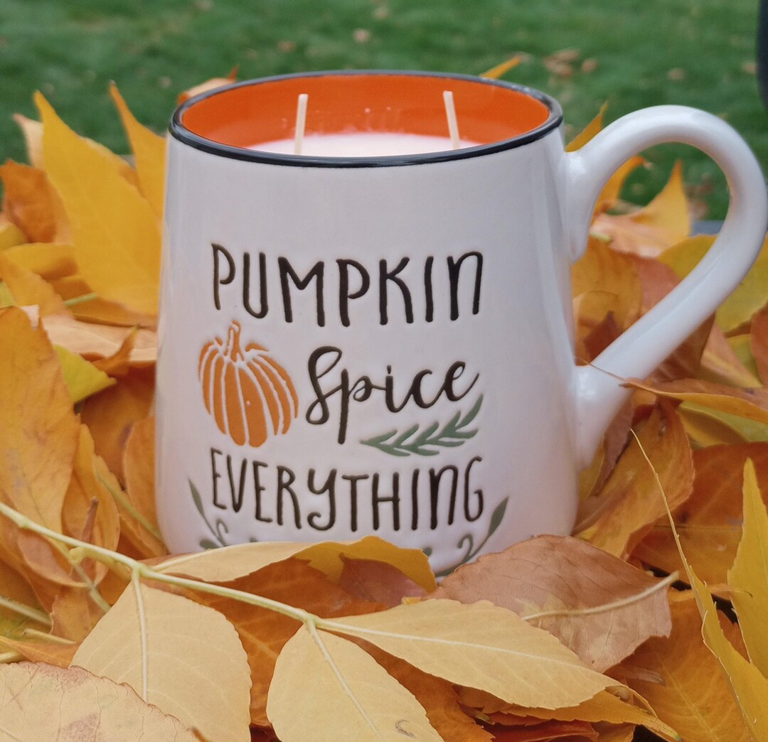 Personalized Cozy Fall Mug Candle - Etsy