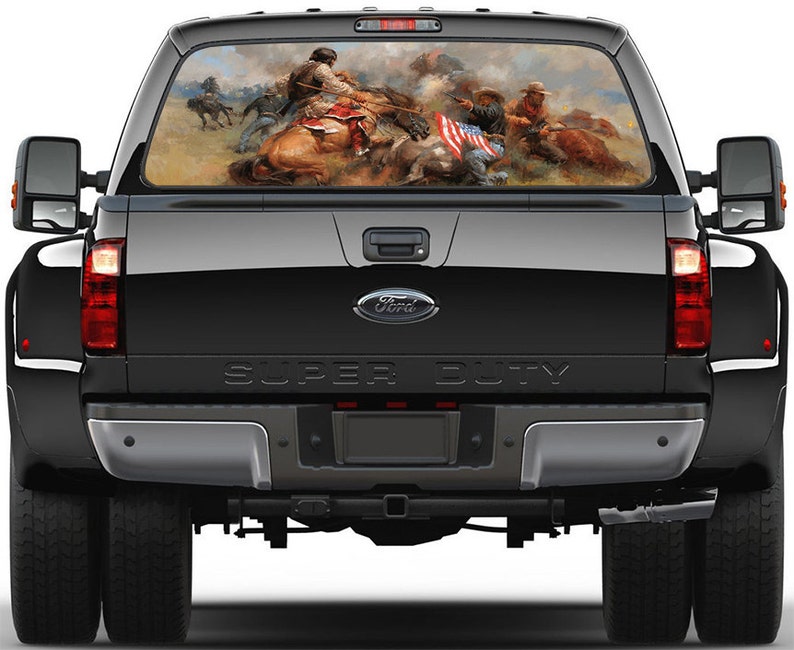 Wilde West Battle Window Graphic Decal Sticker Truck SUV Van Car