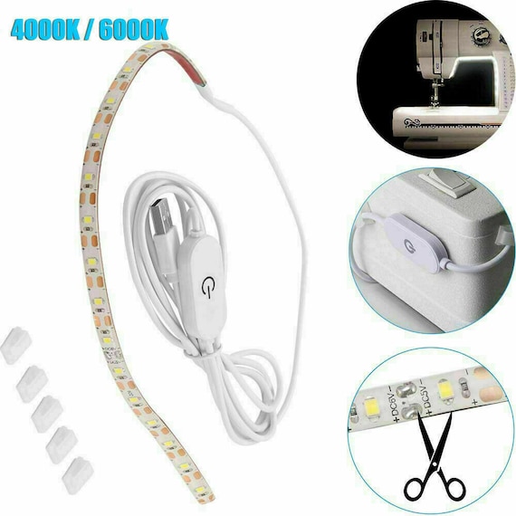 Sewing Machine Light Bright Strip LED Light Touch Dimmer Tool USB Power  Supply 