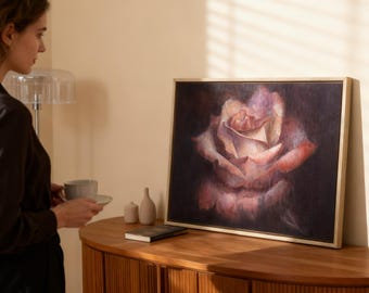 Fine Art Print – Dusty Pink Rose | Unframed & Framed Options | Wall Art | Gift for Her
