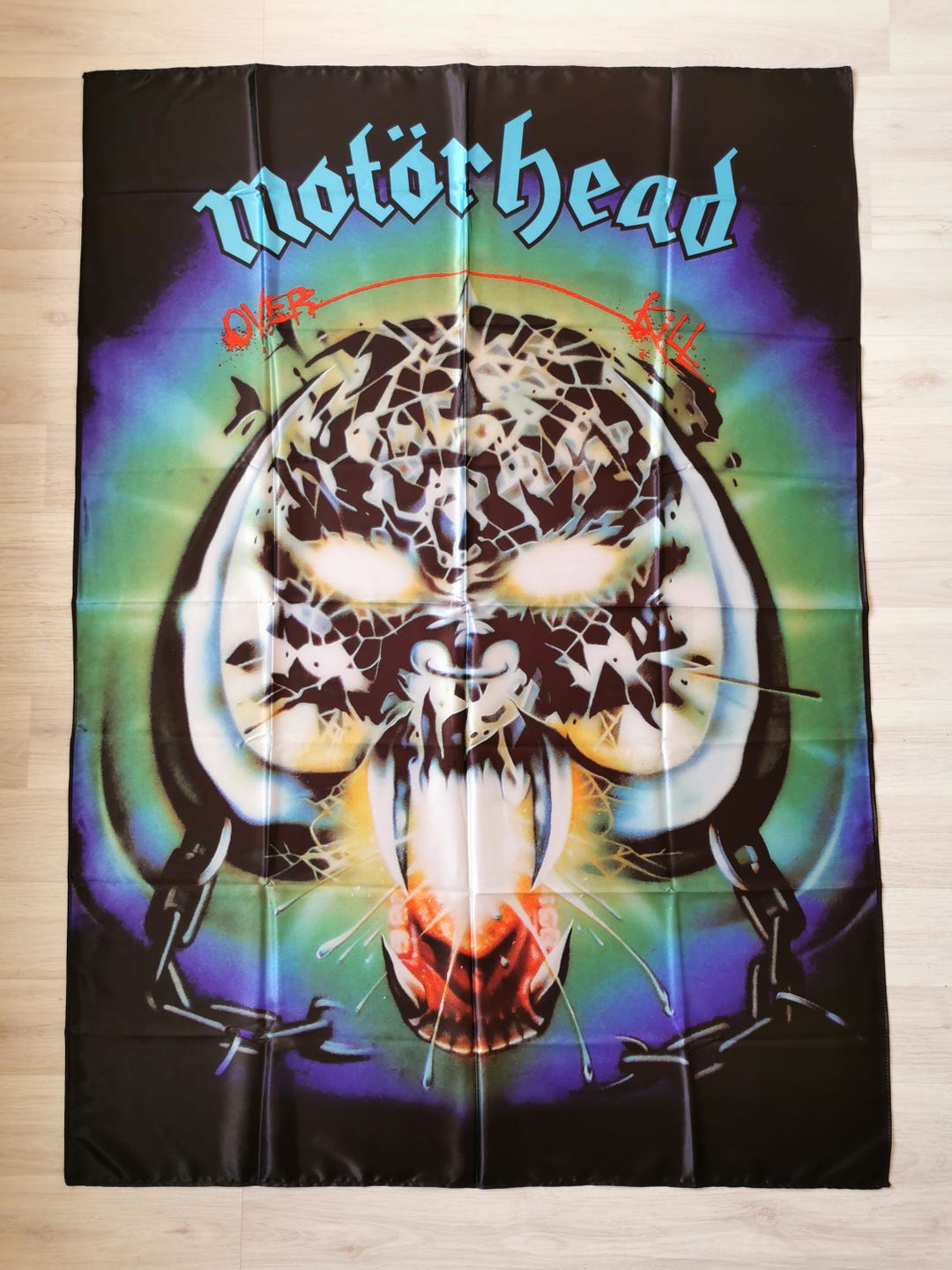 Overkill Motorhead Vector MOTORHEAD Overkill Flag cloth Poster Banner Tapestry Heavy Metal Rock N ...