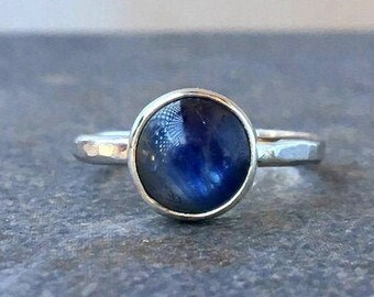 Single Blue Kyanite Ring