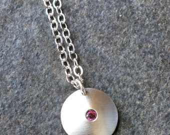 Amethyst and Silver Necklace