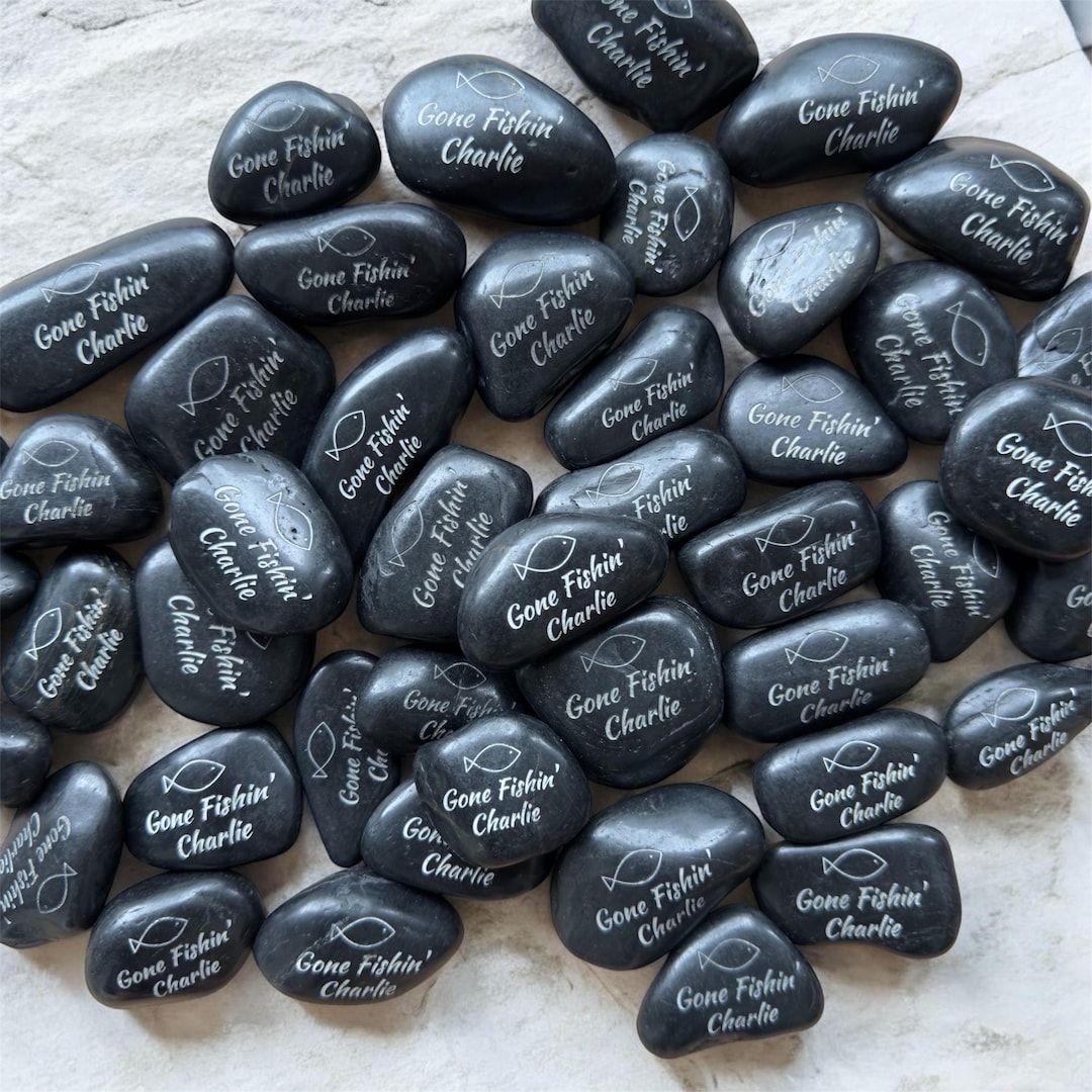 Personalized Engraved Rocks Funeral Memory Stones Custom Sympathy ...