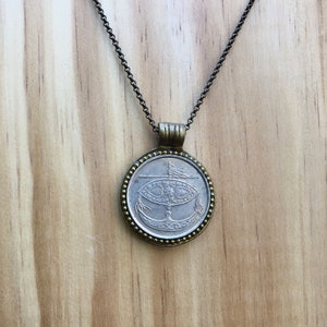 MALAYSIA - One of a Kind 2009 Sen Coin Necklace - Reversible