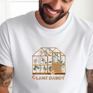 Funny Plant Daddy Merry Christmas t-shirt Xmas Tee Festive Greenhouse Design for Plant Lovers Gift for Gardeners Botanical Humor Dad Shirt