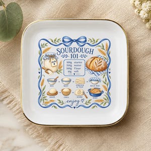 Sauerteig-Schmuckschale, Sauerteig-Bäckerringhalter, Geschenk zum Brotbacken, Sauerteigstarter-Geschenk, Geschenk für Brotliebhaber, Küchengeschenk, Backringschale