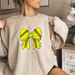 Softballmom, Custom Softball Sweatshirt, Softball Mom Personalized, Softball Gameday Mom, Coquette Softball, Softball-mom-shirt, Cute Unisex