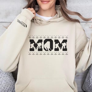 Hockey mom custom hoodie rink mom personalized sweatshirt hockey mama gift tournament hoodie hockey apparel game day sweater ice hockey mom