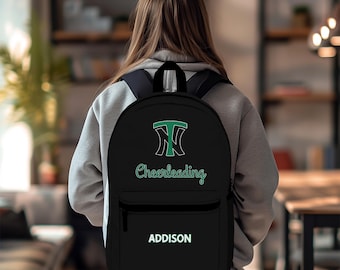 Custom Sports Team Backpack Personalized Mascot Logo Name Matching Spirit Personalized Sports Bag for Athletes Team Gift for School Teams