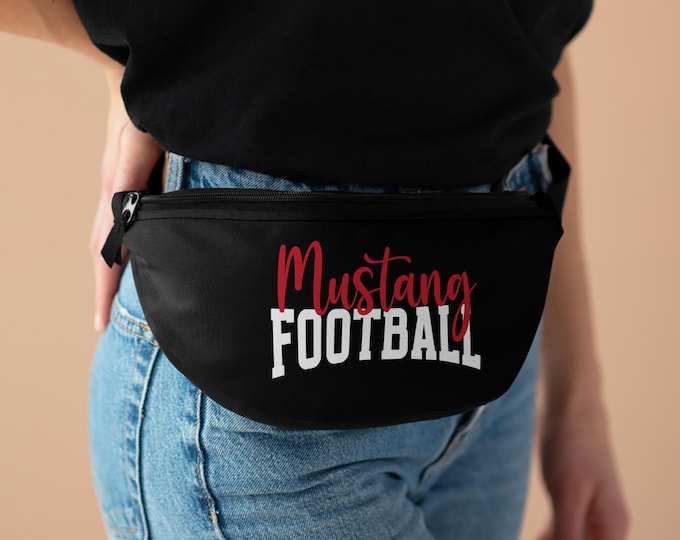 Custom Football Belt Bag Custom Football Mom Fanny Pack Team Gift Personalized Bag Coach Gift Football Game Waist Pouch Sporty Mascot Bag