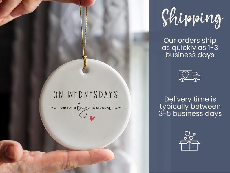 Funny Bunco Christmas Ornaments Custom Game Night Gift On Wednesday We Play Bunco Personalized Bunco Club Ornament Bunko Friend Group Gift