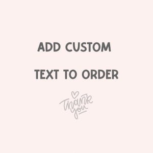 Additional Customization - Name on Back (1 shirt or sweatshirt)