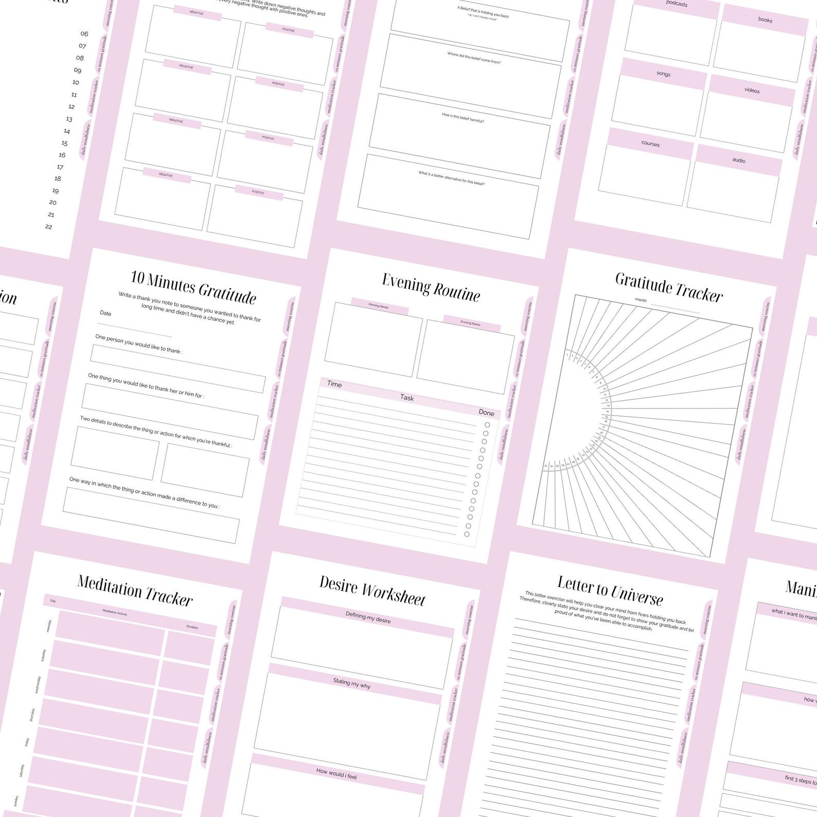 Manifestation Planner Ebook | Goal-setting | Vision Board Template ...