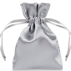 Silver Satin gift bag option