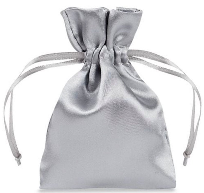 Silver Satin gift bag option