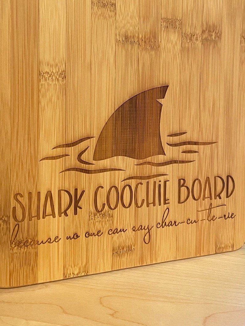 Shark Funny Charcuterie Cutting Board Gift image 2