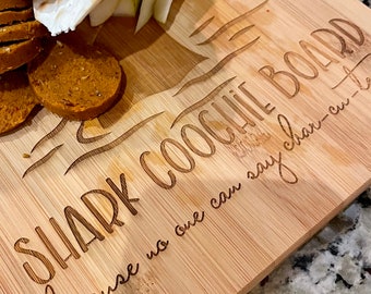 Shark Funny Charcuterie Cutting Board Gift