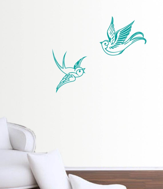 Items similar to sparrow wall decals on Etsy
