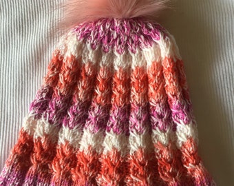 Coral light hat