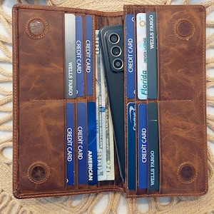 Funda de cuero personalizada para teléfono, billetera personalizada, estuche de cuero, regalo de aniversario, día de la madre, día del padre, regalo de Navidad