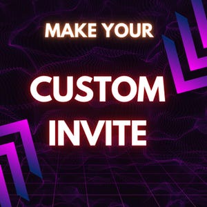 Custom Invitation, Personalised Custom Invite, Made to order, Design Your Own invite, Custom Invite Party, Canva Template